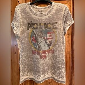 “Recycled Karma” vintage band graphic T shirt “Police Tour”.. great condition!
